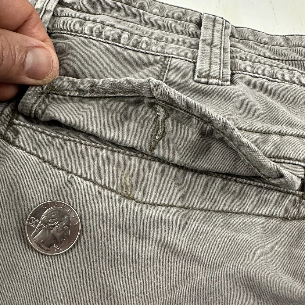 Polo Ralph Lauren Men Actual 35 Cargo Shorts Gray Military Baggy Army Grunge Y2K